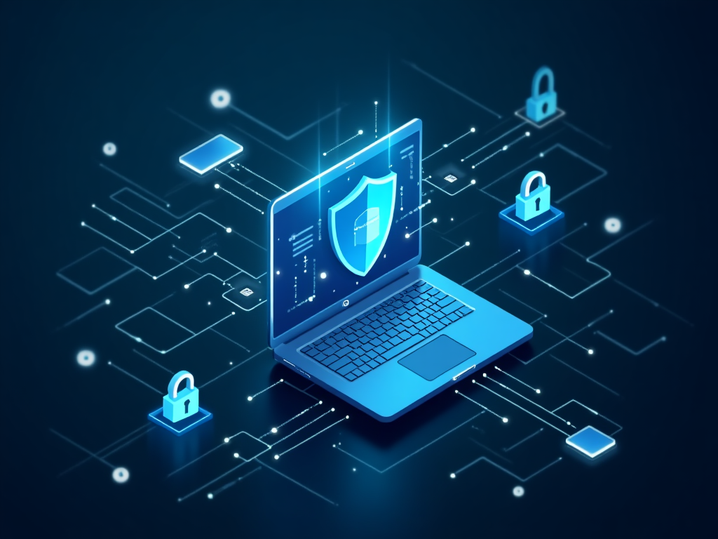 Visualización conceptual de protección de datos personales con elementos de seguridad